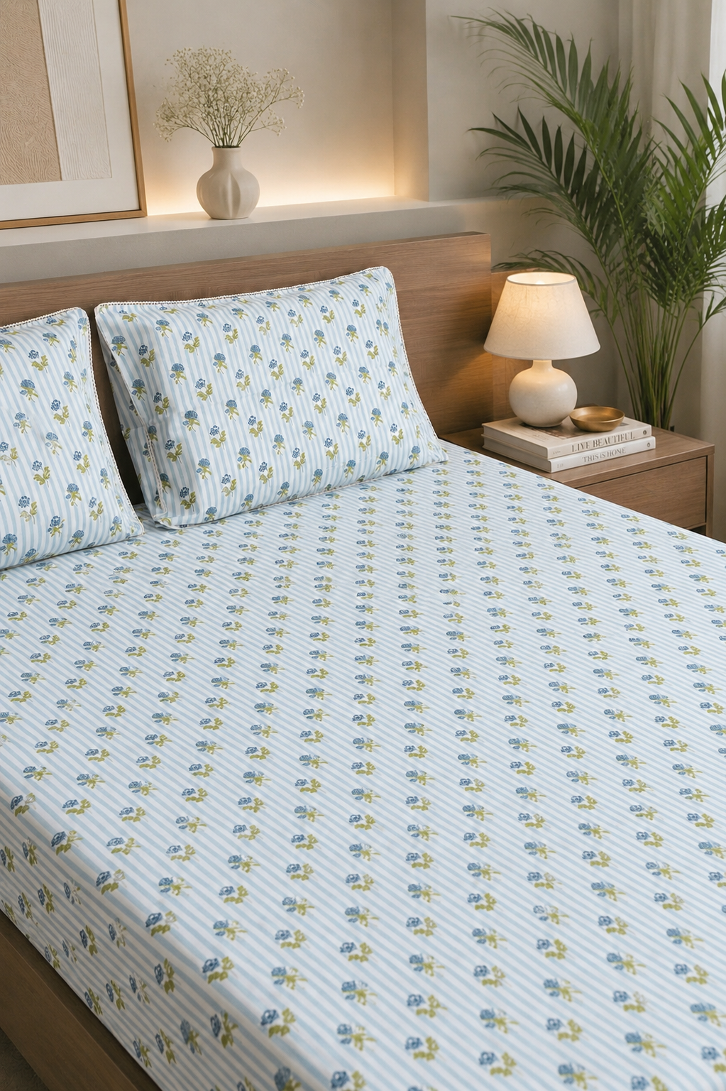 Posy Stripe Blue