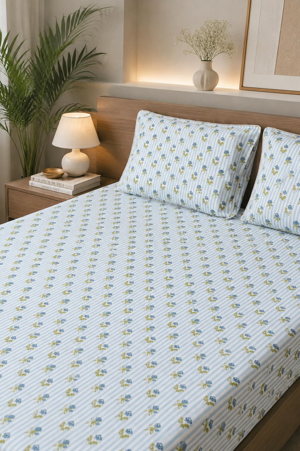 Posy Stripe Blue
