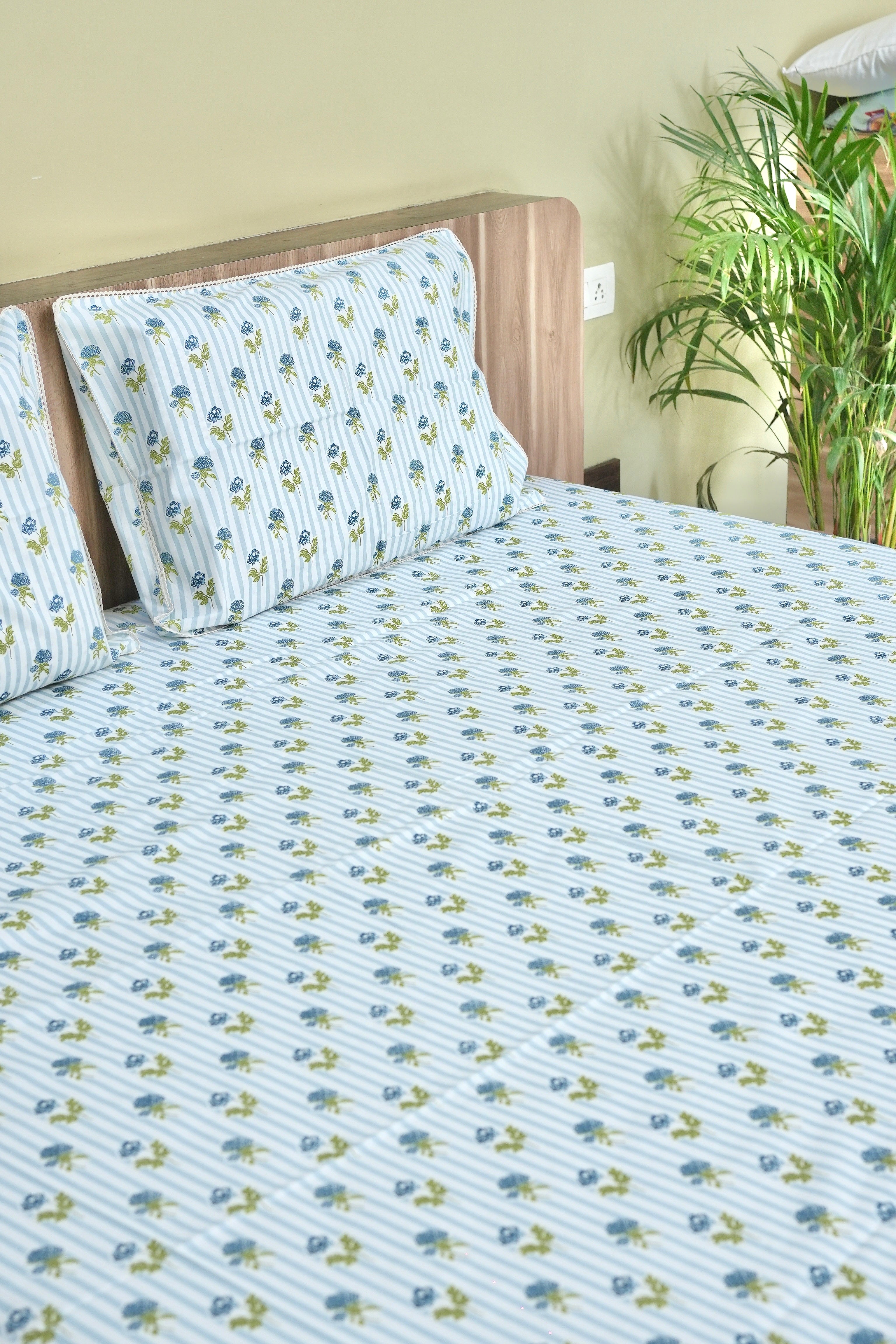 Posy Stripe Blue