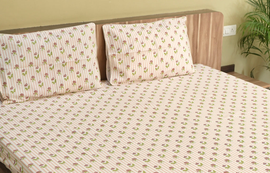 Posy Stripe Coral